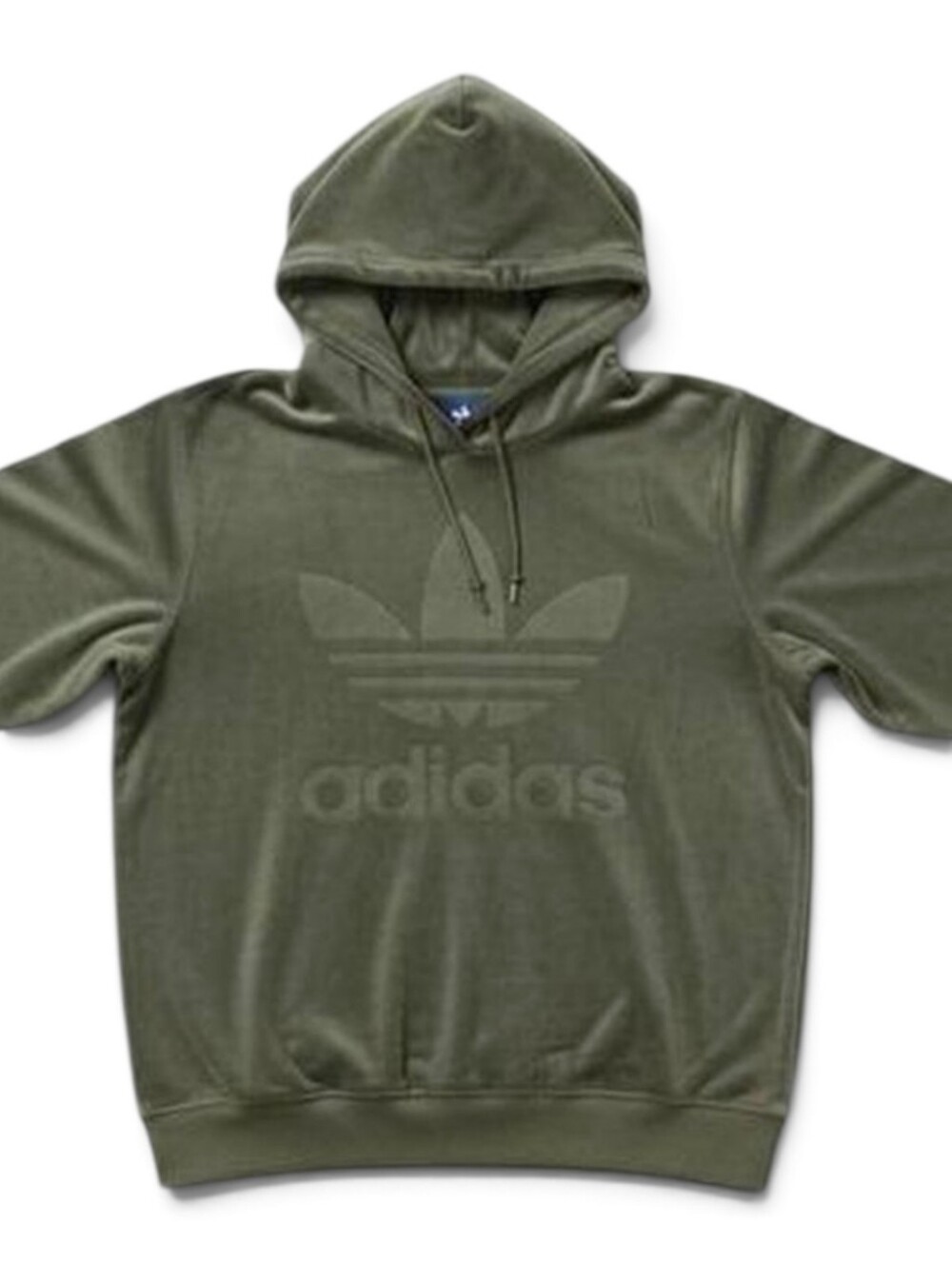 Adidas 2018 Originals DH4719 Velour Trefoil Hoodie Green Women's L